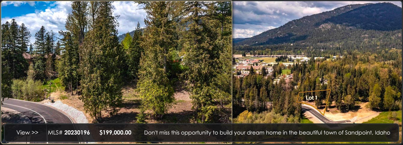 Consider this 2.65 acres in the Sandpoint City limits with over 300 feet of frontage on Sand Creek
